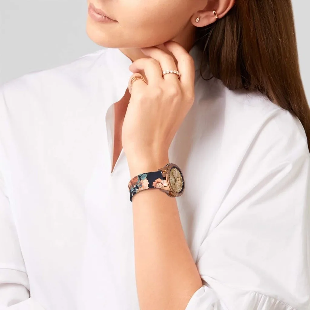 20 مللي متر سيليكون حزام مطبوعة معصمه ل Garmin Vivoactive 3 5 6 Forerunner 570 42 مللي متر 55 158 245 645 165 الموسيقى Venu 2Plus SQ 2