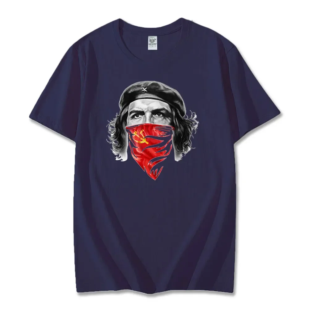 Men's Che Guevara Rebel Cuban Tee Guerrilla Revolution T-Shirt Casual Short Sleeve Men O-neck Cotton Tops Graphic T Shirts