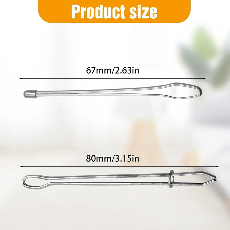 Upgraded DIY Rope Threader Clip, 2025 Metal Drawstring Threader Tool Set With Latch, Drawstrings Replacement With Easy Threaders