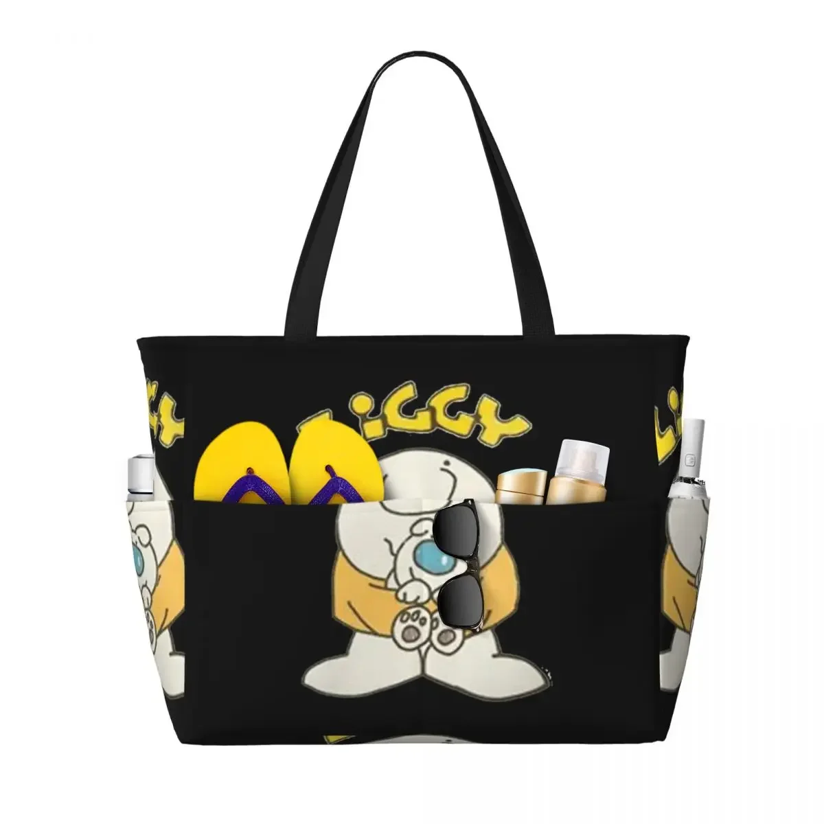 

Ziggy Cartoon Beach Travel Bag, Tote Bag Retro Shopping Sports Birthday Gift Multi-Style Pattern