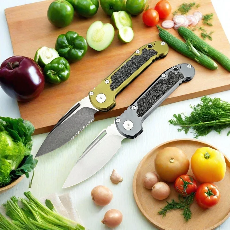 

D2 Steel Blade Aluminium Handle Folding Pocket Knife Boning Knife Handmade Forged Cleaver Chef Knives Butcher Kitchen Knife