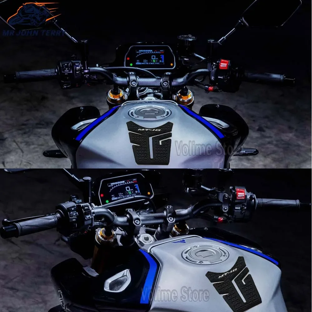 แผ่นรองถังน้ำมันสำหรับ Yamaha MT-10 MT10 Mt 10 2018-2023ด้านแผ่นป้องกันแผ่นป้องกันหัวเข่าของรถยนต์