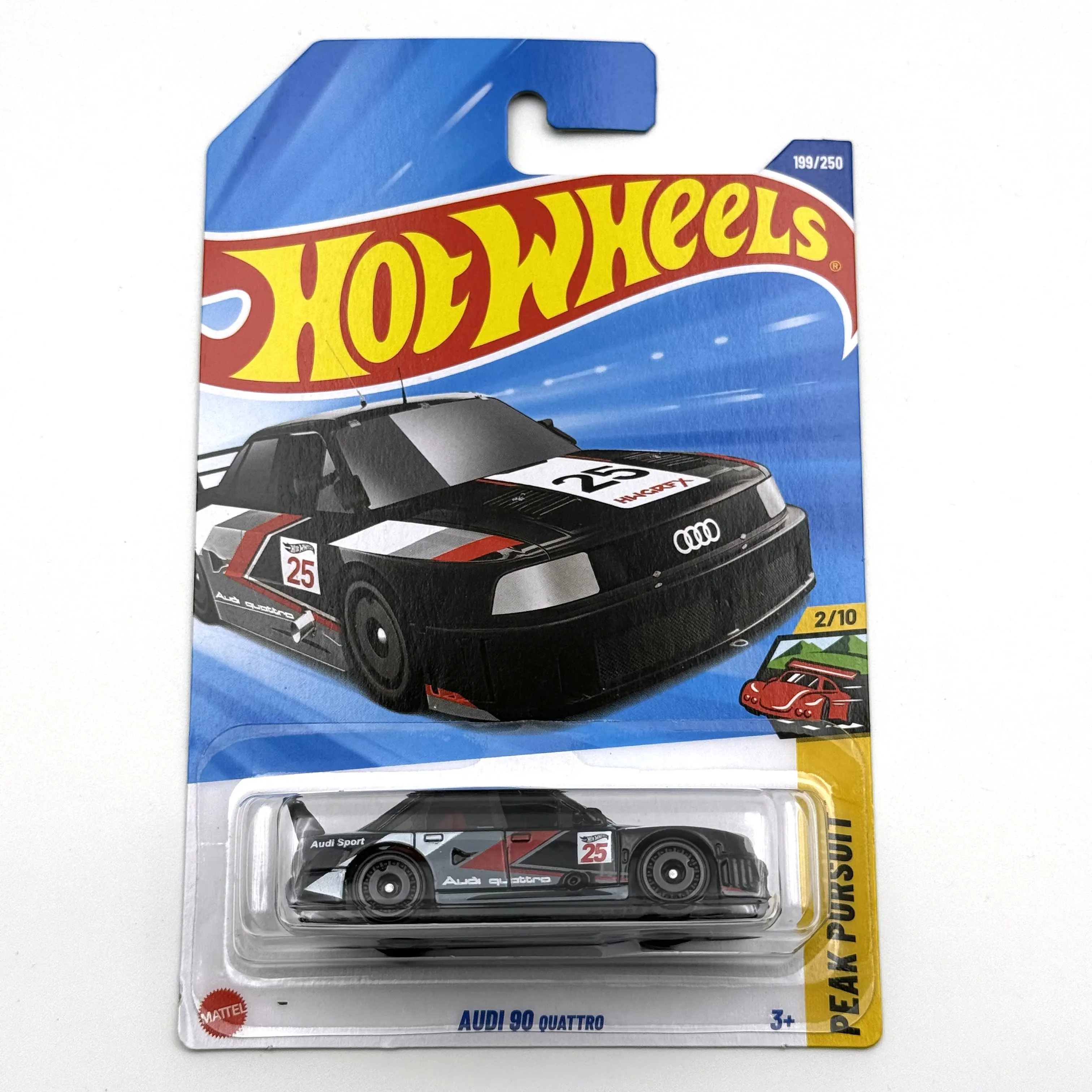 

Hot Wheels Cars 2025G Audi 90 Quattro 1/64 Металлическая литая модель игрушечного транспортного средства