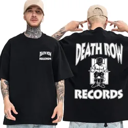 Casual Y2K T-shirt Streetwear Harajuku Death Row Records Dr Dre Tupac Classic Hip Hop Fashion Tees Comfortable Oversized Tops