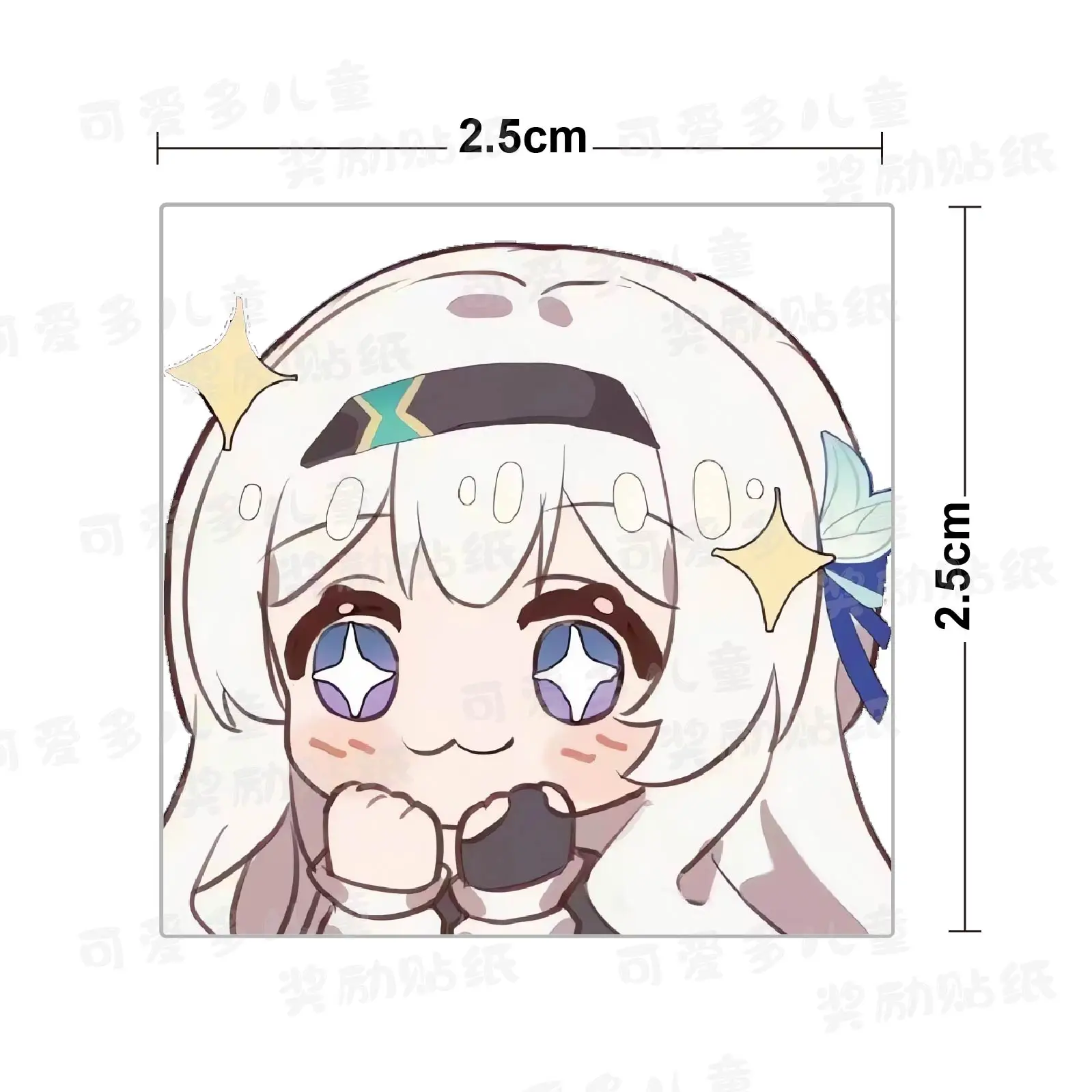 Anime Honkai: Star Rail Firefly Sam Cosplay Square Curly Handbook Decorate 500 Stickers/rolls Adhesive Label Xmas Birthday Gift