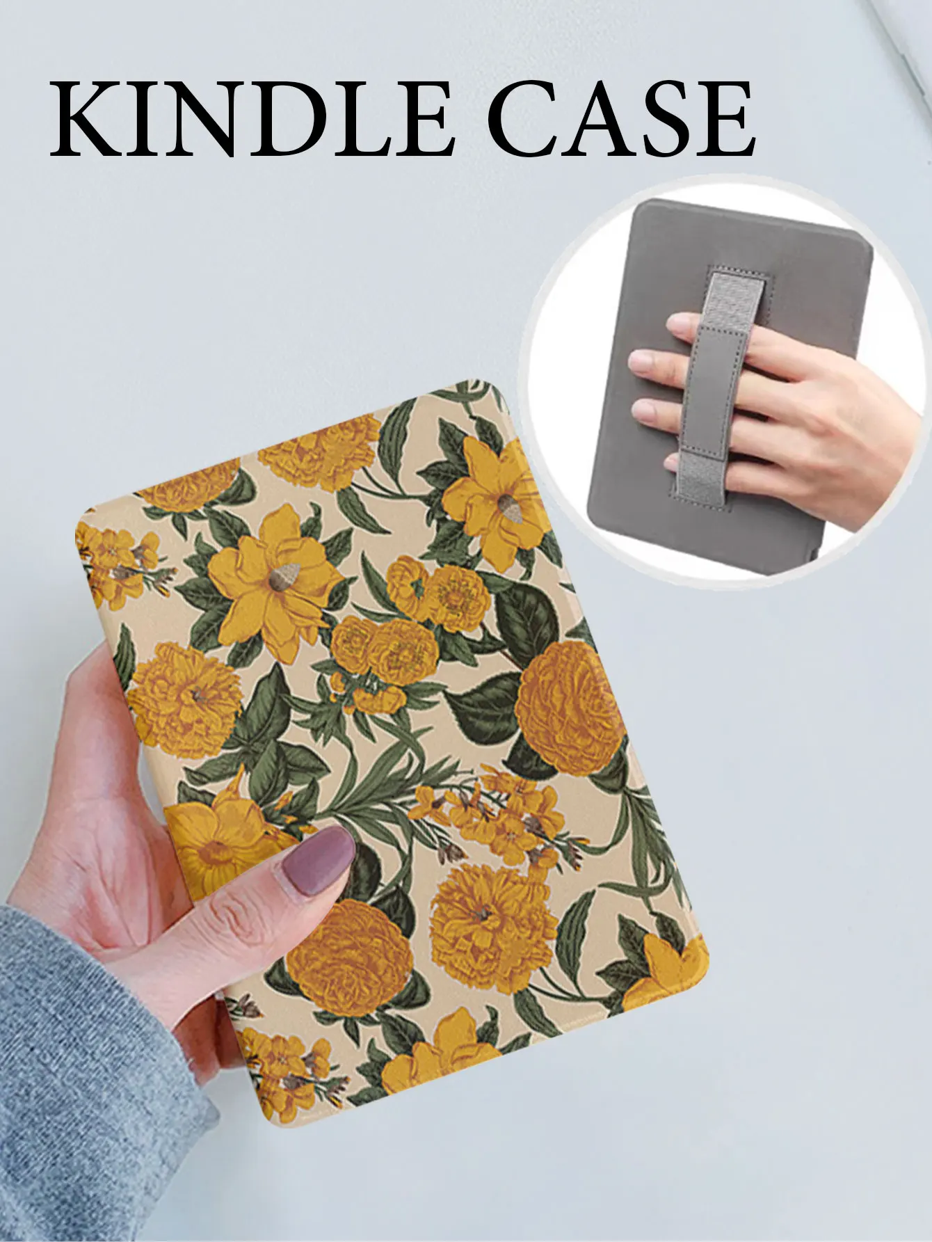 Hand strap Anti drop silicone soft protective shell ,  kindle case paperwhite  2022 basic