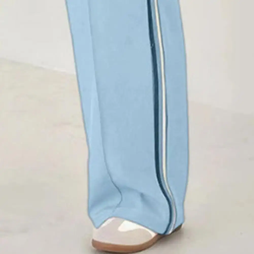 Abrigo a rayas + pantalones de chándal conjunto de 2 piezas para mujer primavera Casual manga de murciélago chaqueta deportiva trajes sudadera blanca traje
