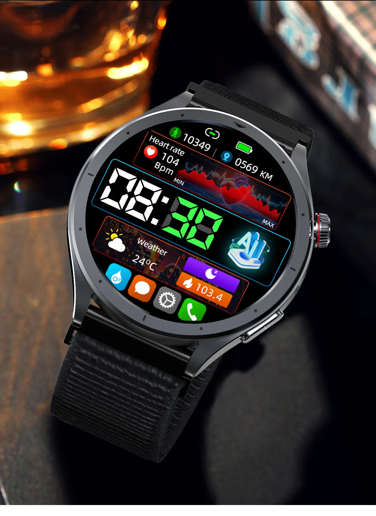 2026 Neue Körperfettanalyse Gesundheits-Smartwatch EKG+PPG Harnsäure Blutdruck Blutsauerstoff Uhr Anruf-Smartwatch für Männer Frauen – Detail 35
