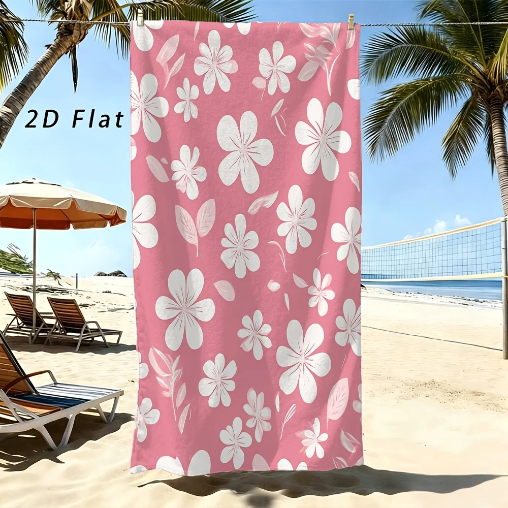 Dark Romance Beach Towel With Dramatic Floral Design Soft Touch Surface Non Slip Fabric For Beach Lounge Decoration