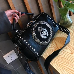 Designer nuovissime borse Vintage ricamate in crine di cavallo di alta qualità per le donne borsa a tracolla a tracolla di tendenza di moda vendita calda