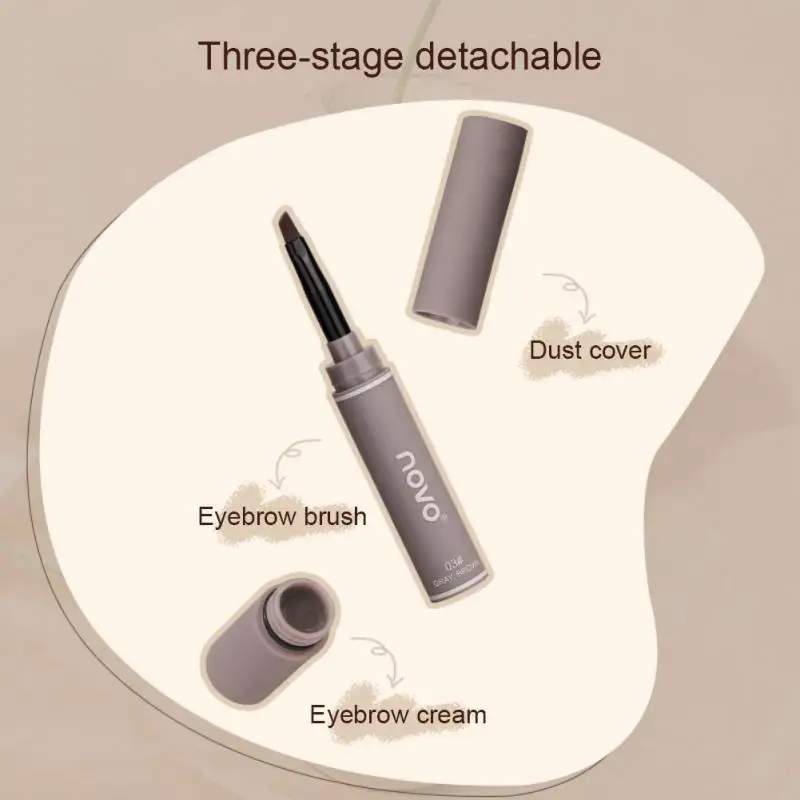 Colors Eyebrow Dyeing Cream Eyebrow Pencil Comes With Eyebrow Brush Natural Long Lasting Waterproof Makeup Eyebrow Tattoo