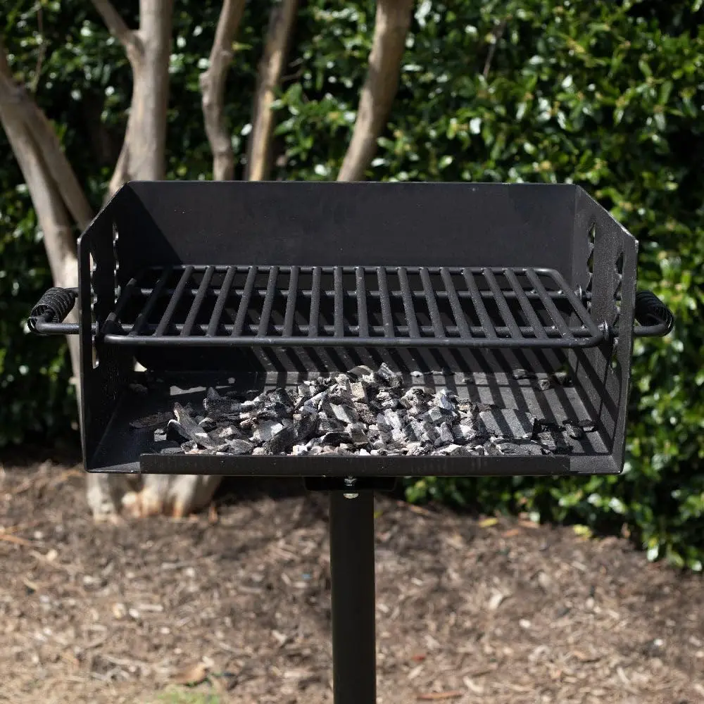 Ash & Ember Park-Style Grill, 384 Sq. In Jumbo Charcoal Grill with Base Anchor, 22.5