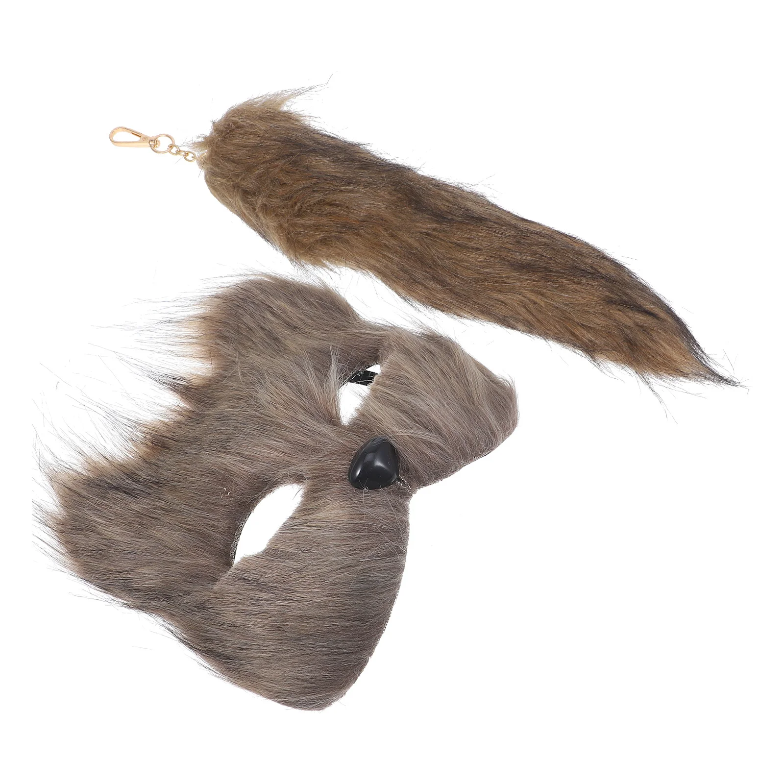 

Fox Mask Tail Set Kinder Gesichtsmaske Funny Animal Halloween Carnival Costume Props Cosplay