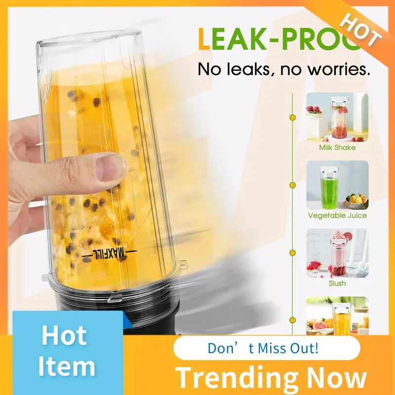 قطع غيار خلاط A69X للنينجا، 3 عبوات من أكواب خلاط نينجا سعة 16 أونصة بديلة مع أغطية للذهاب لـ Nutri Ninja QB3001SS