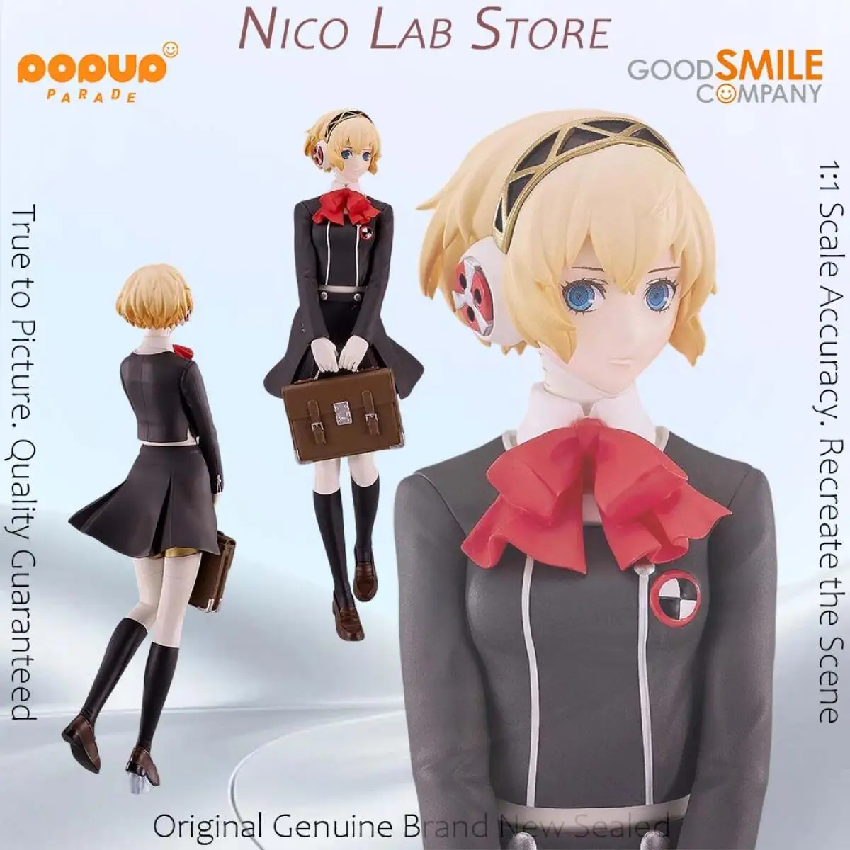Figura Original en Stock de Good Smile Pop Up Parade Aigis, Anime Persona 3 Reload, Modelo Genuino en Caja