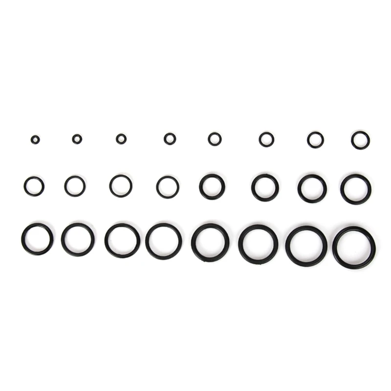 M6CF 740Pcs O Rings 24 Size Rubber Washers Black O-Rings Gasket for Quick Repair