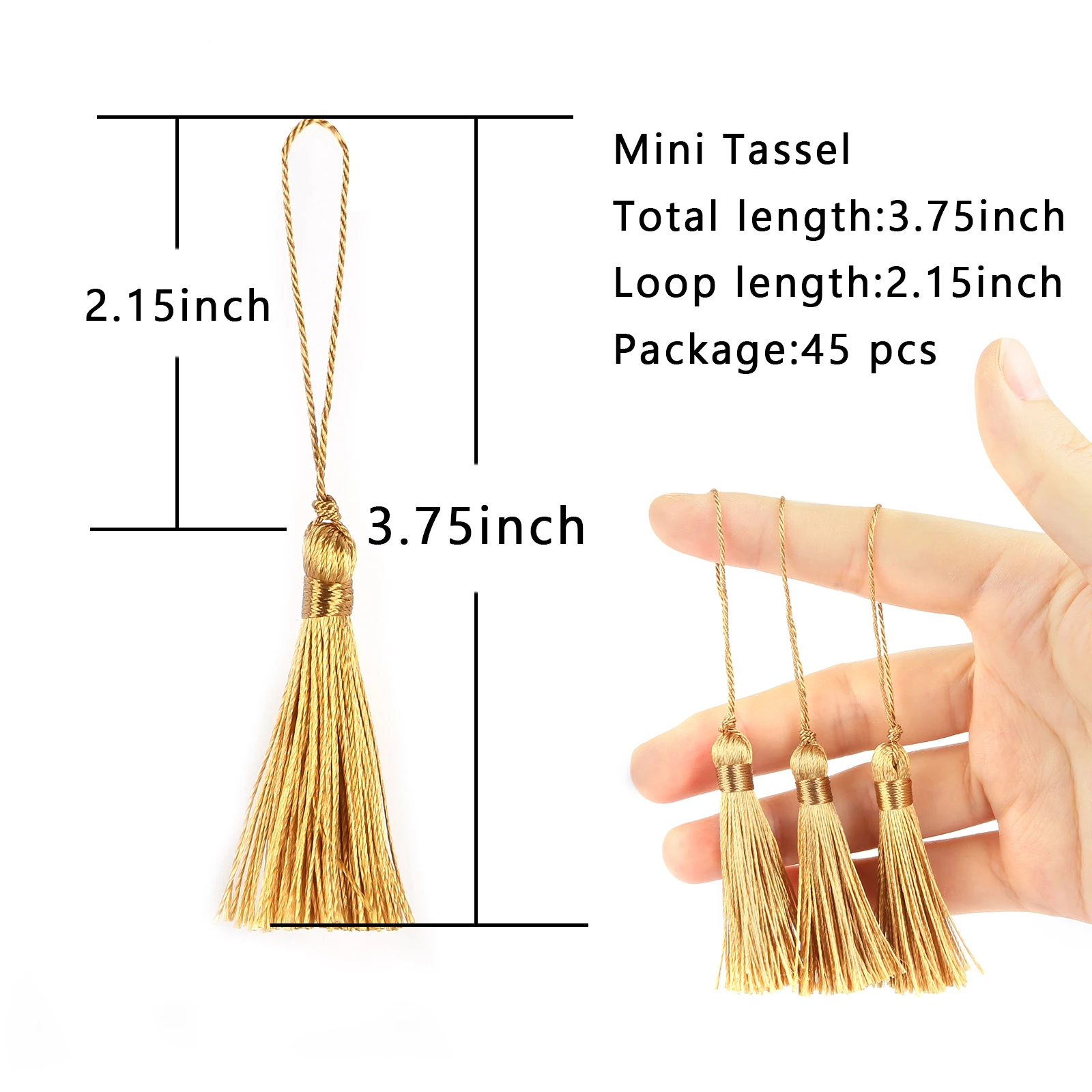 10pcs/Lot 12cm Small Tassels Fringe Polyester Tassels Trim For Sewing Curtains Accessories Jewelry DIY Home Wedding Decoration