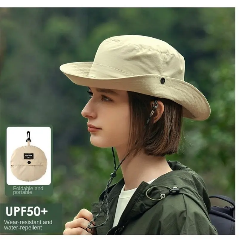 TEXU Waterproof Sun Protection Bucket Hat Summer Mountaineering Caps Quick Drying Sun Fisherman Hat With Storage Bag For Camping