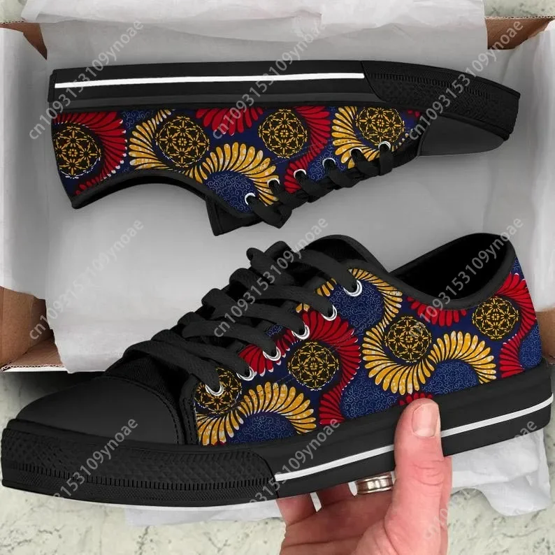 

African Tribe Fashion Mens Womens Sneakers Casual Flats Classic Low Style Canvas Vulcanized Shoes for Teen Girls Lace Up