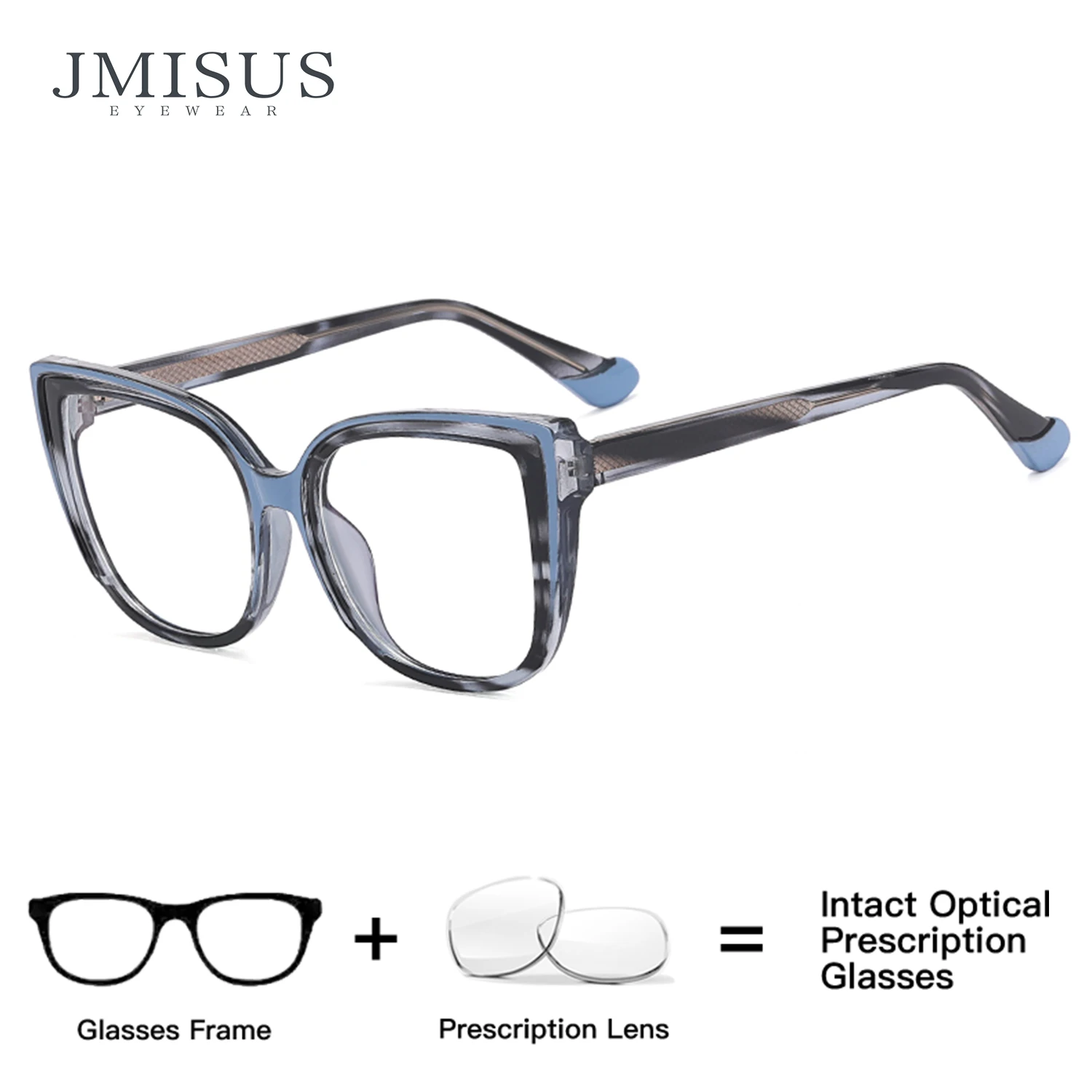 

Очки JMISUS Custom Butterfly для женщин, квадратные, фотохромные, с защитой от синего света, с диоптриями
