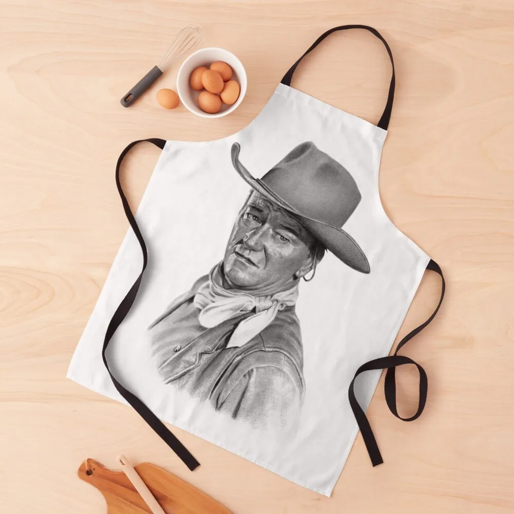 

John Wayne Apron chefs Smock for hairdressing Kitchen For Men Apron