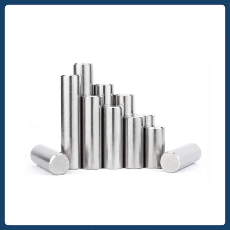 M5-M12 304 Stainless Steel Solid Cylindrical Pins / Precision Dowel Locating Pins for Shaft Positioning & Alignment
