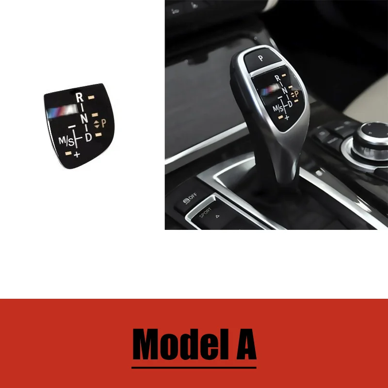 Car Gear Shift Knob Panel Cover For BMW 1 2 3 4 5 7 Series F10 F11 F01 F02 X1 X3 X4 X5 X6 F30 F32 With Logo Interior Modificatio