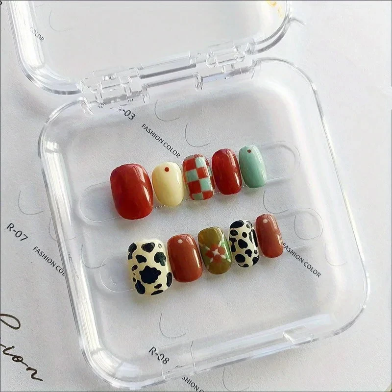 حامل عرض للأظافر الصناعية شريط لاصق ، لصق على الوجهين ، لاصق لاصق قوي ، عرض تدريب ، 24 way ، 26 way