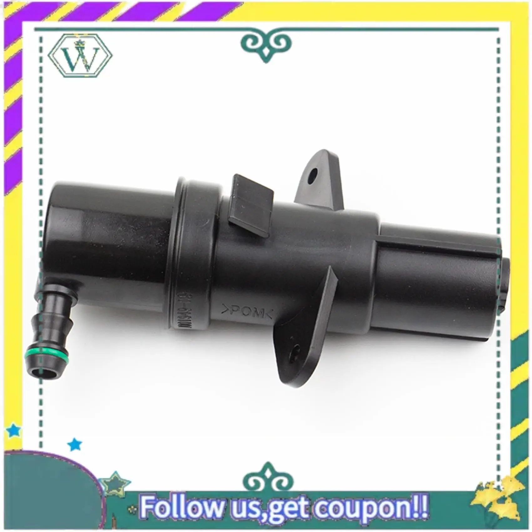 A82U-Car Headlight Washer Nozzle Cylinder Water Nozzle Muffler For -BMW X3 E87 1 Series 61673414960
