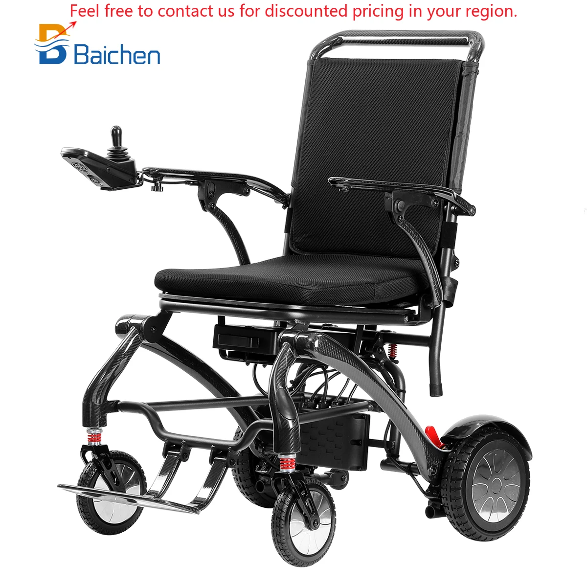 

2024 Hot Sales Luxury Travel Power Foldable Lightweight Lithium Battery Fully Automatic Folding Carbon Fiber Electric Wheelchair