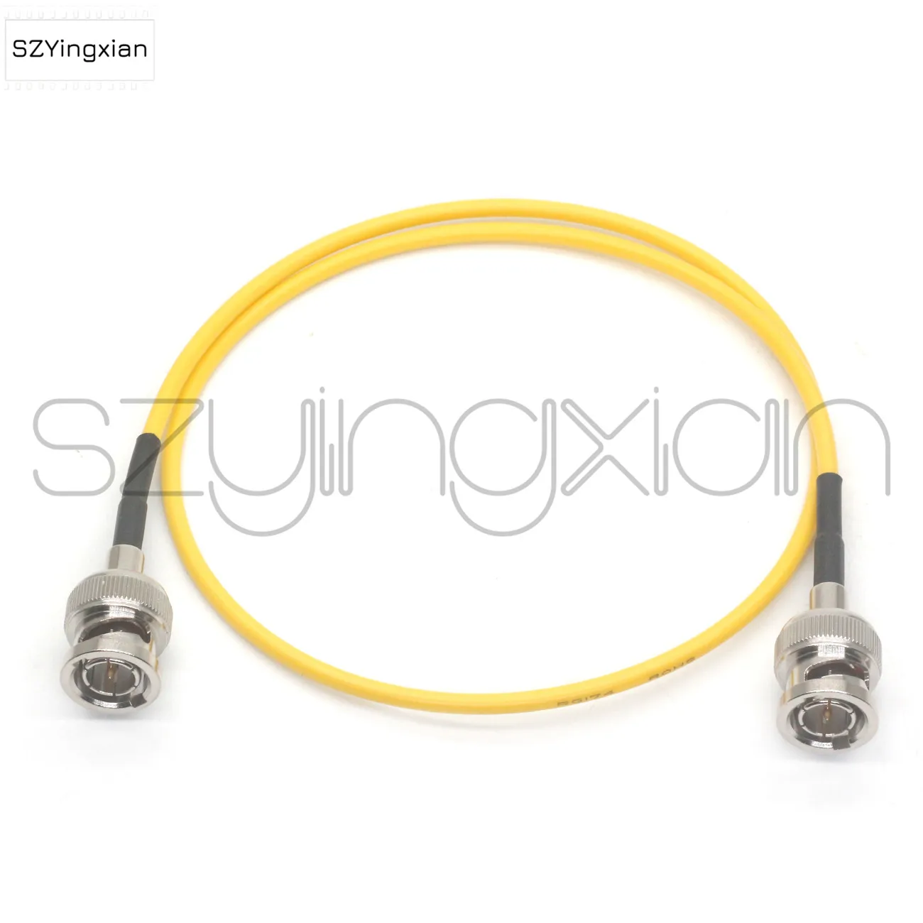 Ultra soft Video Cable, SDI thin Cable, camera monitor SDI Video signal Transmission Line BNC to BNC Yellow Green Black Color