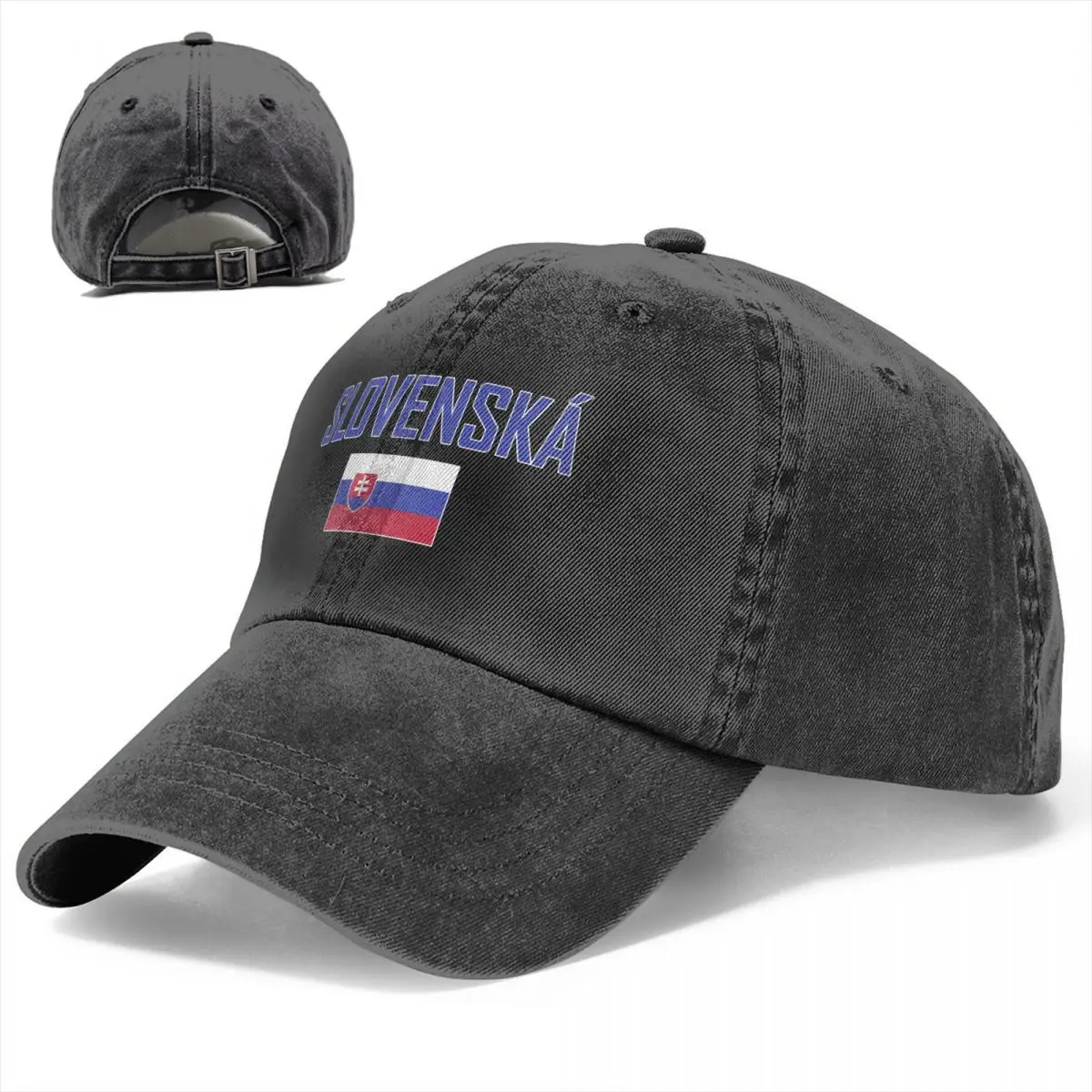 Flag of The Slovak Republic Baseball Caps Unisex Soft Casquette Cap Fashion Denim Hat Vintage Adjustable Dad Hat