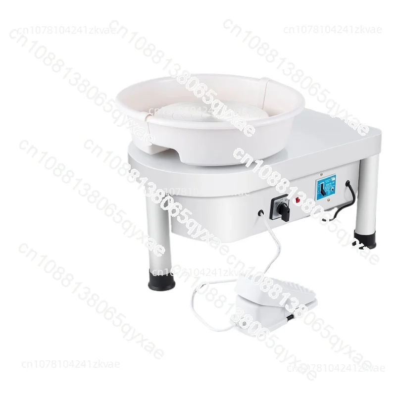 25cm 350W Electric Pottery Wheel Shapes Ceramic Machine Household Children Ceramic Drawing Machine With Tray Foot Pedal