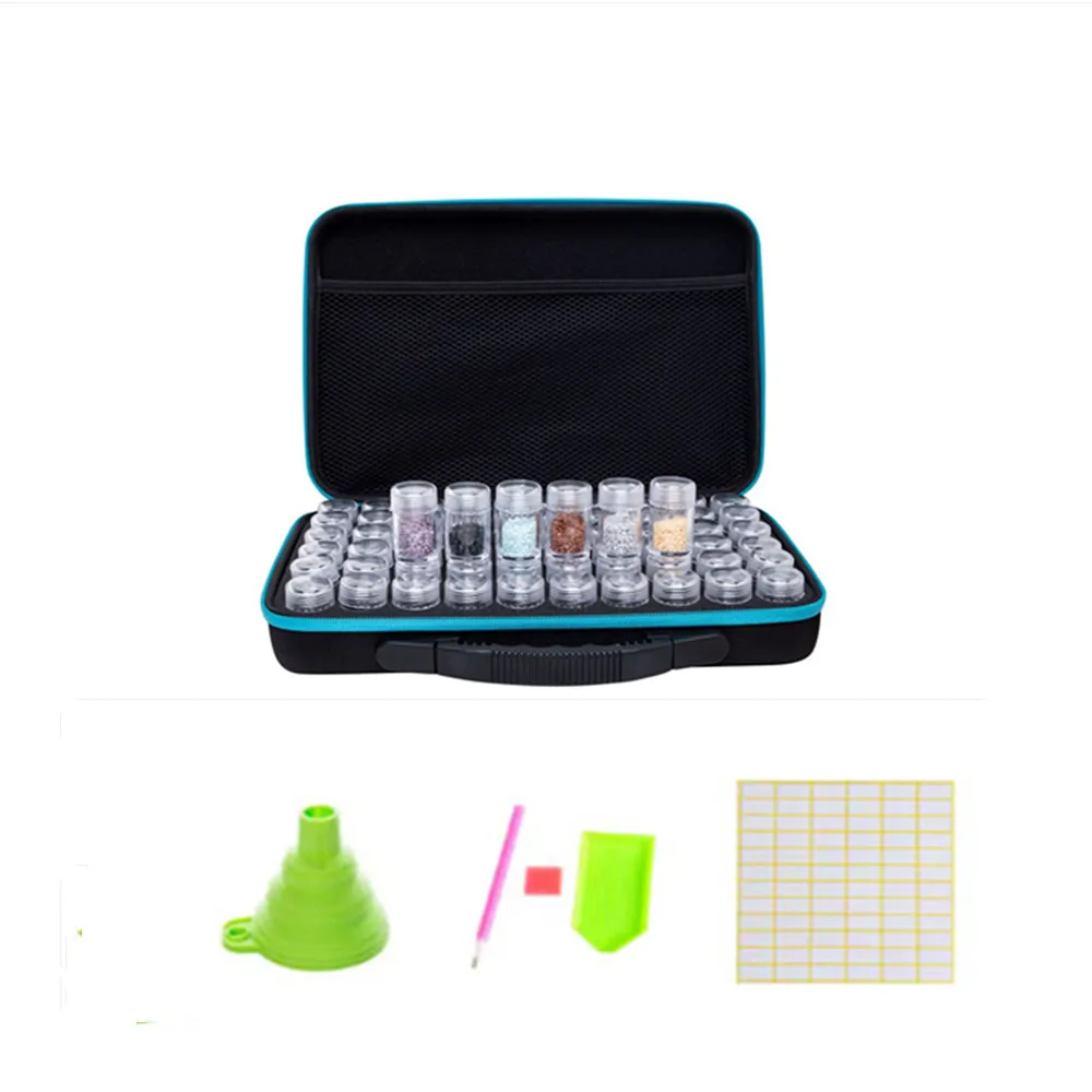 

5D Daimond Painting Accessories Diamond Tools Kits Storage Boxes Test Pen Trays Stitch Suitcase Diamond Accessory Set