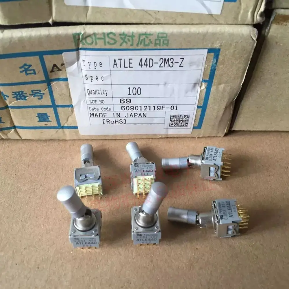 Original new 100% ATLE44D-2M3-Z toggle switch four rows 12pin 2gear anti misoperation switch