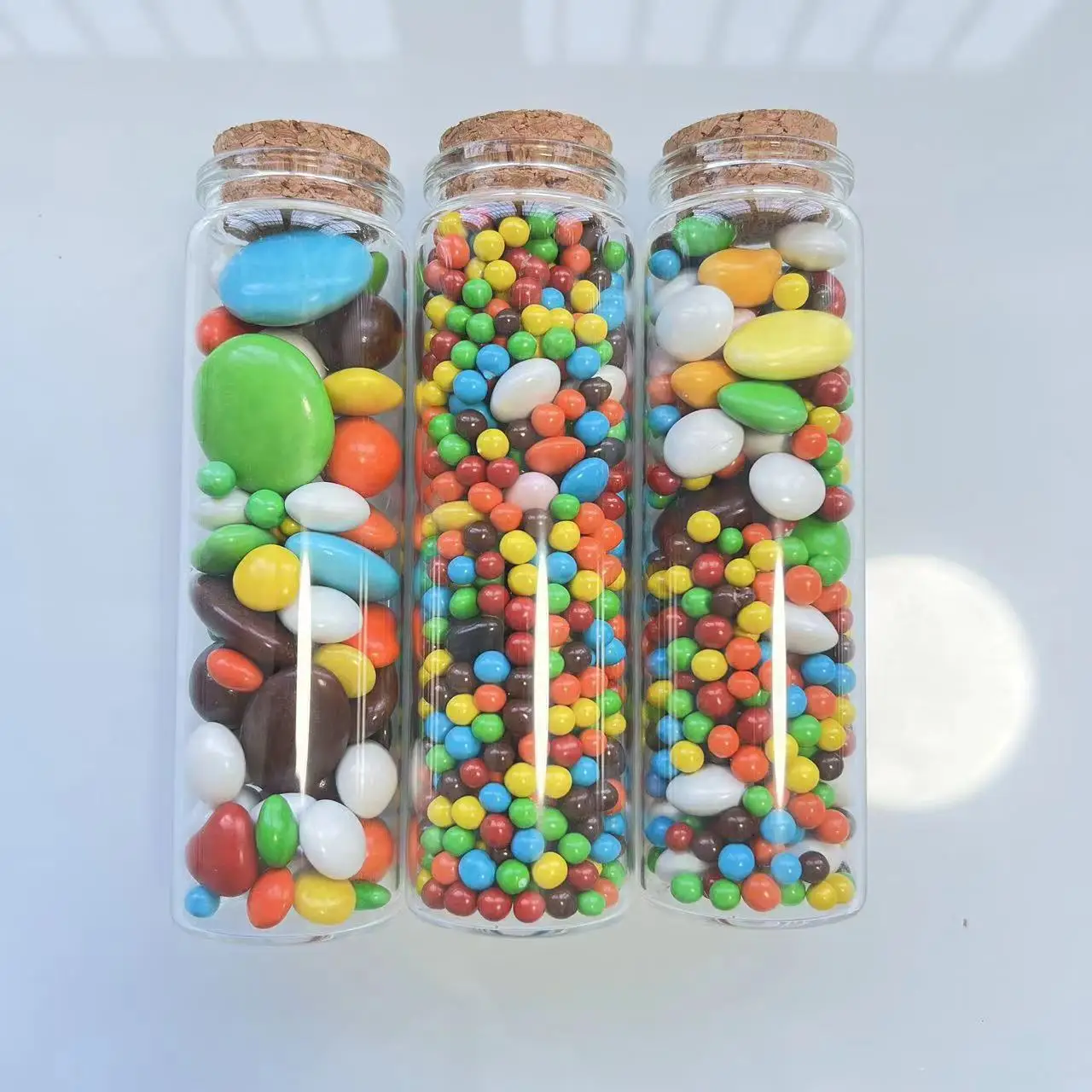 Glass Test Tube 25*37*120mm 100ml Glass Bottles Storage Jar for Spice Bottle Candy Containers Vials Cork Stopper Wedding