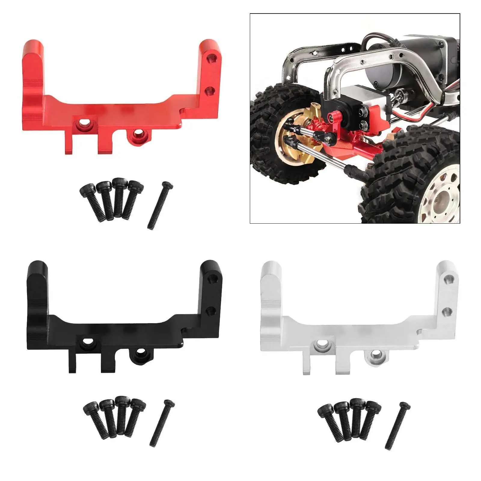 

Front Axle Servo Mount Bracket Metal Alloy Fixing Seat Metal Servo Stand Mount Holder for Mjx H12Y H12Y+ 1:12 RC Car Accessories