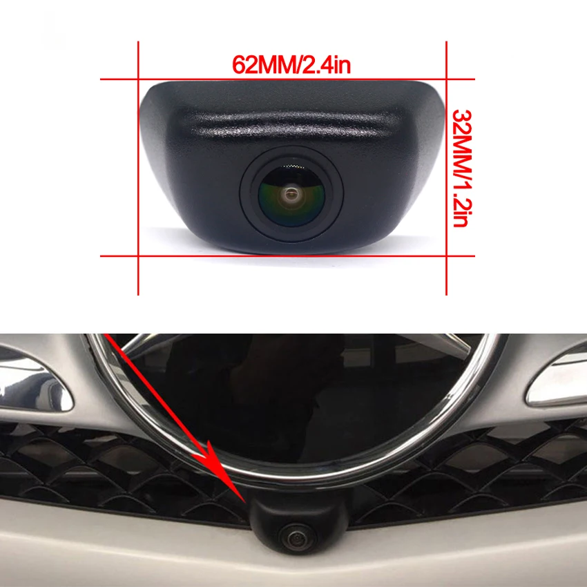 CCD AHD 1080P Vehicle Logo Front View Camera For Mercedes Benz A B XClass W176 W177 W246 W247 W470 170° Night Vision Parking CAM