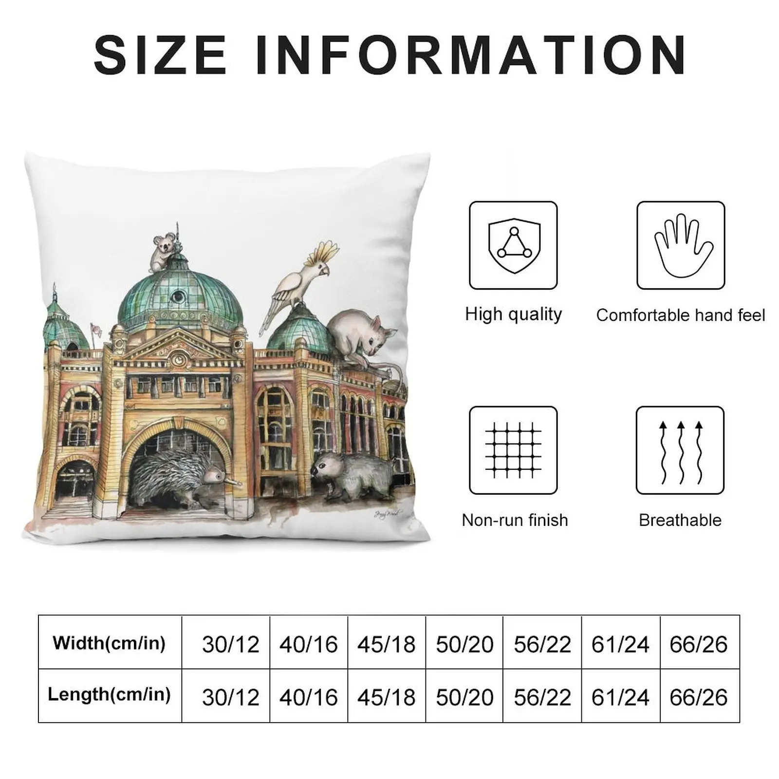 Flinders street station Melbourne Throw Pillow New year Elastic Cover For Sofa Decorative Cushion Cushion Child pillow