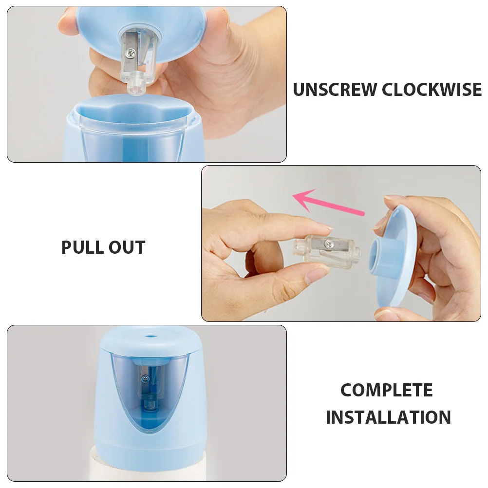 مبراة أقلام كهربائية أوتوماتيكية تعمل أدوات مكتبية محمولة للأطفال والطلاب والمعلمين والمكتب المدرسي رائعة