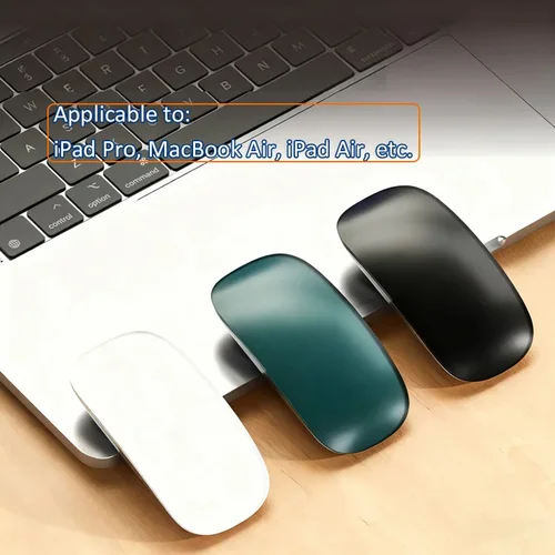 Ratón inalámbrico Xiaomi, ratón silencioso recargable con Bluetooth, ratón mágico delgado y ergonómico para PC para Apple Macbook Microsoft IPAD