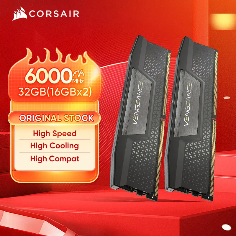 CORSAIR VENGEANCE DDR5 6000MHZ 2*16GB Intel XMP ICUE Compatible Computer Memory desktop game office