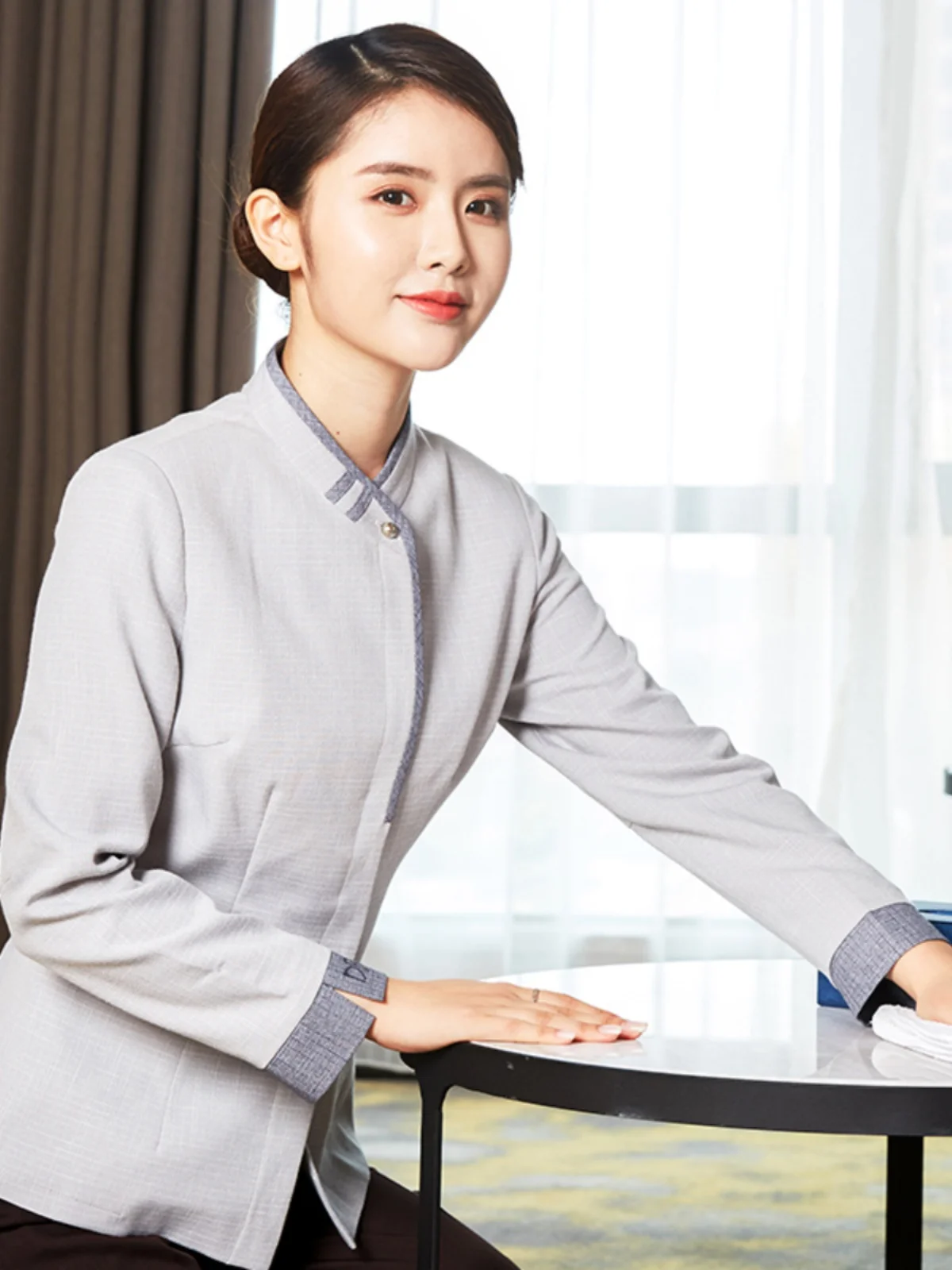 Property cleaning work clothes short sleeve female summer wear residential area suit female hotel rooms hospital housekeeping cl