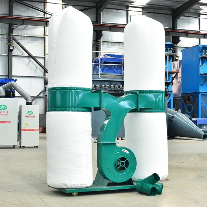 Dust Collection Single Drum Double Drum Vacuum Cleaner Furniture Factory Cloth Bag  Mobile Dust Collector