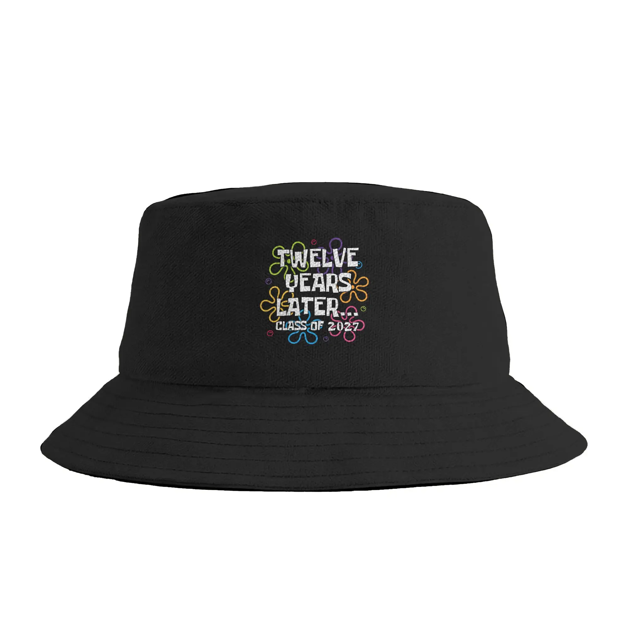 Funny Class of 2027 Senior Twelve Years Later Bucket Hat Spring  Fashion Fisherman Hats For Men Women Soft Fold Fishing Caps