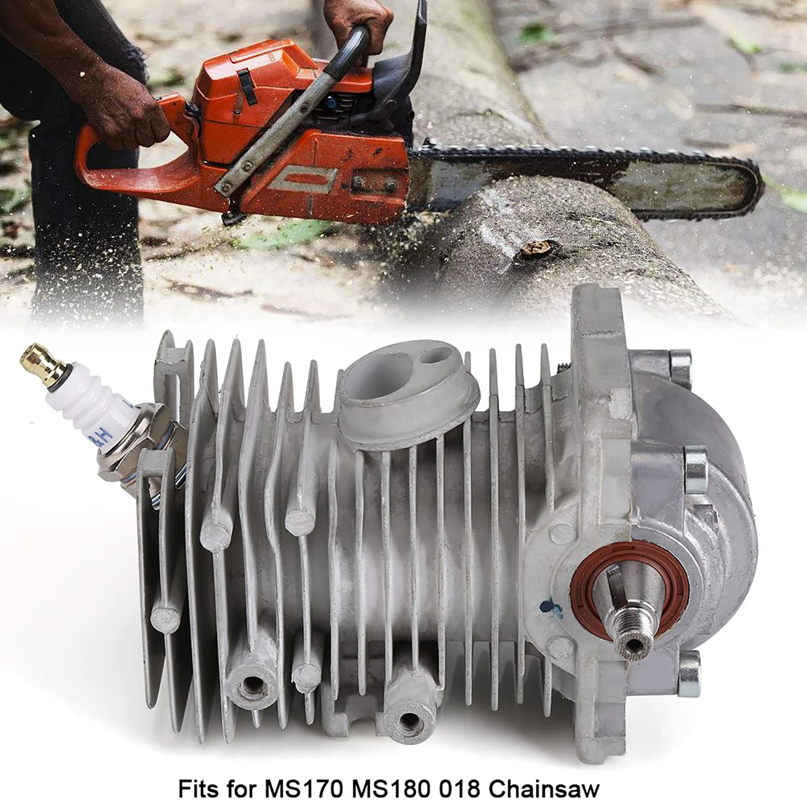 38 مللي متر محرك اسطوانة المكبس العمود المرفقي الجمعية ل MS170 MS180 018 بالمنشار #1