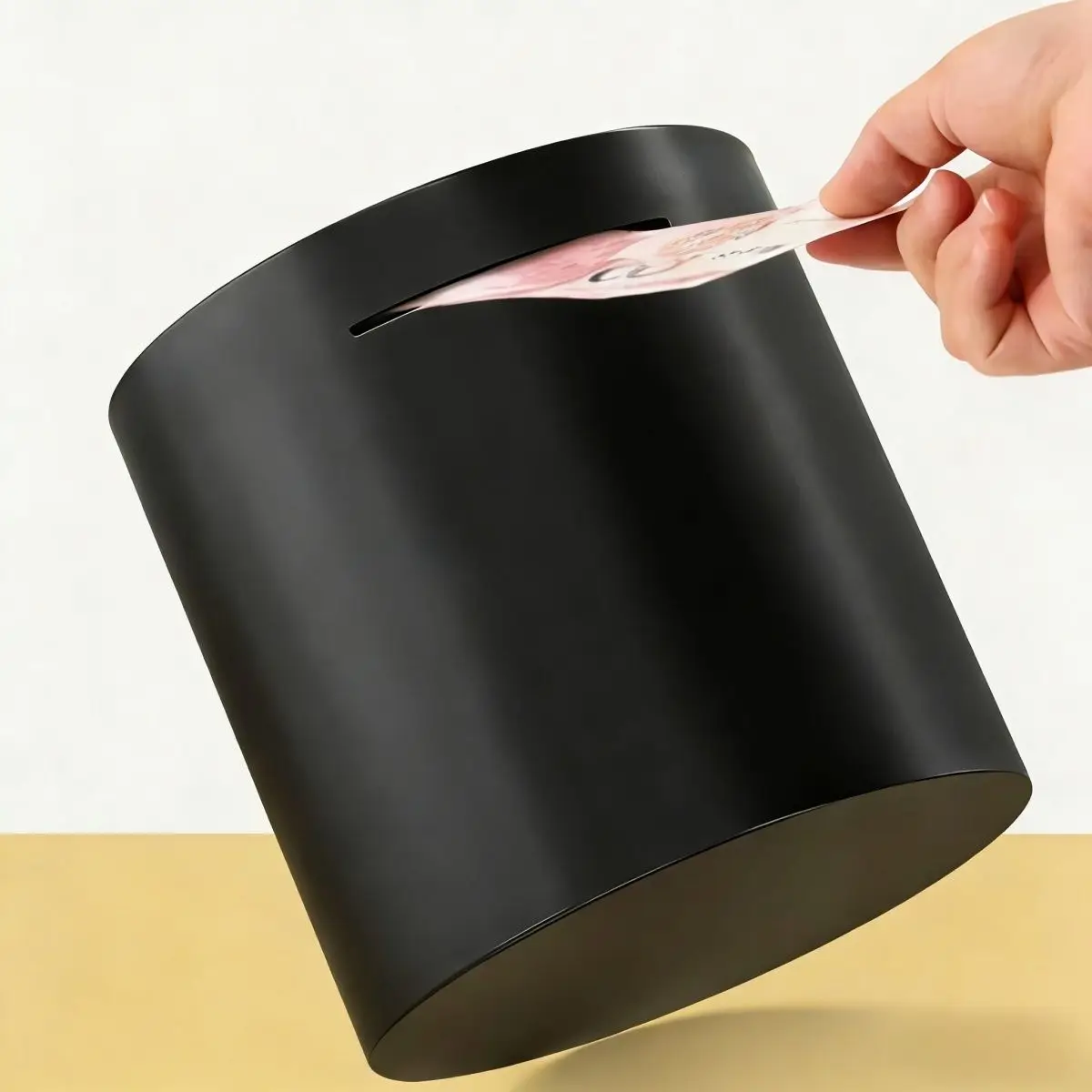 Thickened Stainless Steel Piggy Bank, Round, Anti-fall, Saving Money, Only for Children, Large Capacity