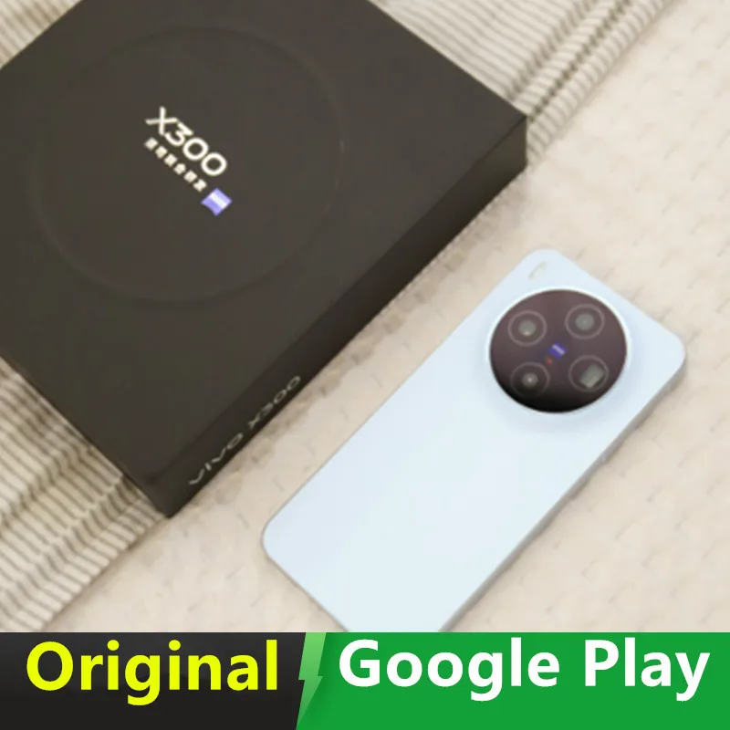 T�l�phone mobile Vivo X300 original, processeur Dimensity 9500, �cran AMOLED 6,31 pouces 120 Hz, batterie 6040 mAh, charge rapide 90 W, charge sans fil 40 W, triple appareil photo Zeiss 200 MP