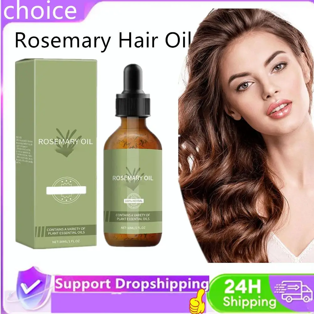 

Rosemary Oil Scalp Massage Essential Nourishing Prevent Baldness Repairing Damaged Strengthen Roots Hair Care Serum