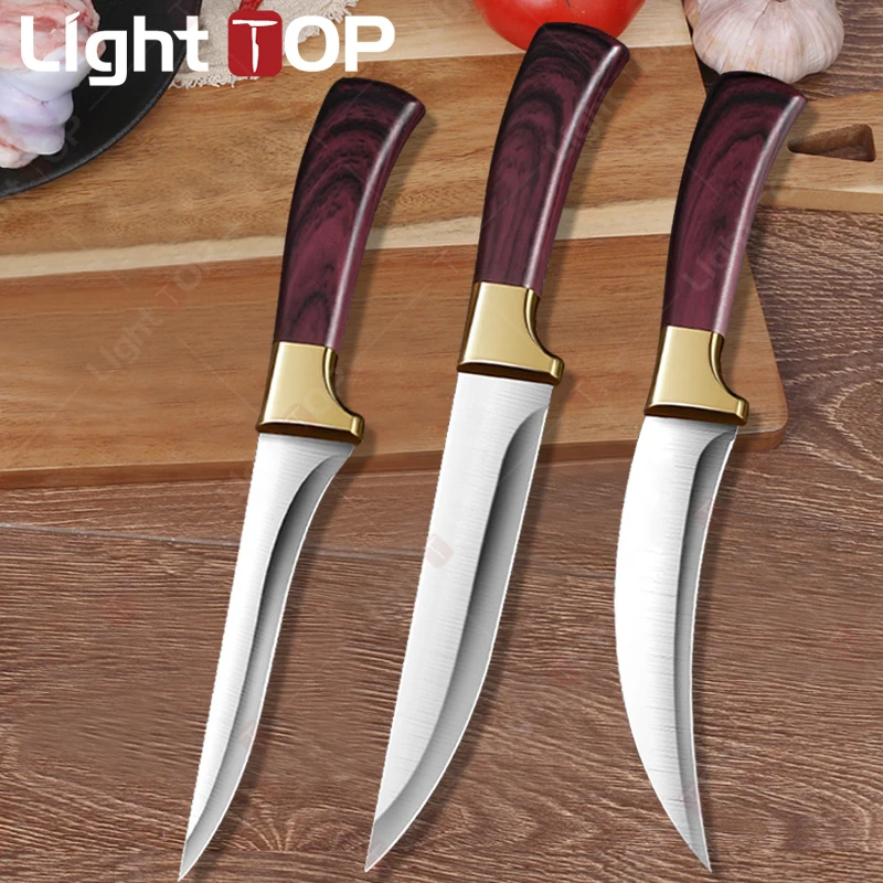 Boning Knife Slaughtering Stainless Steel Professional Japanese Knife Cutting Knives Fish Butcher Meat Knife Plastic Handle